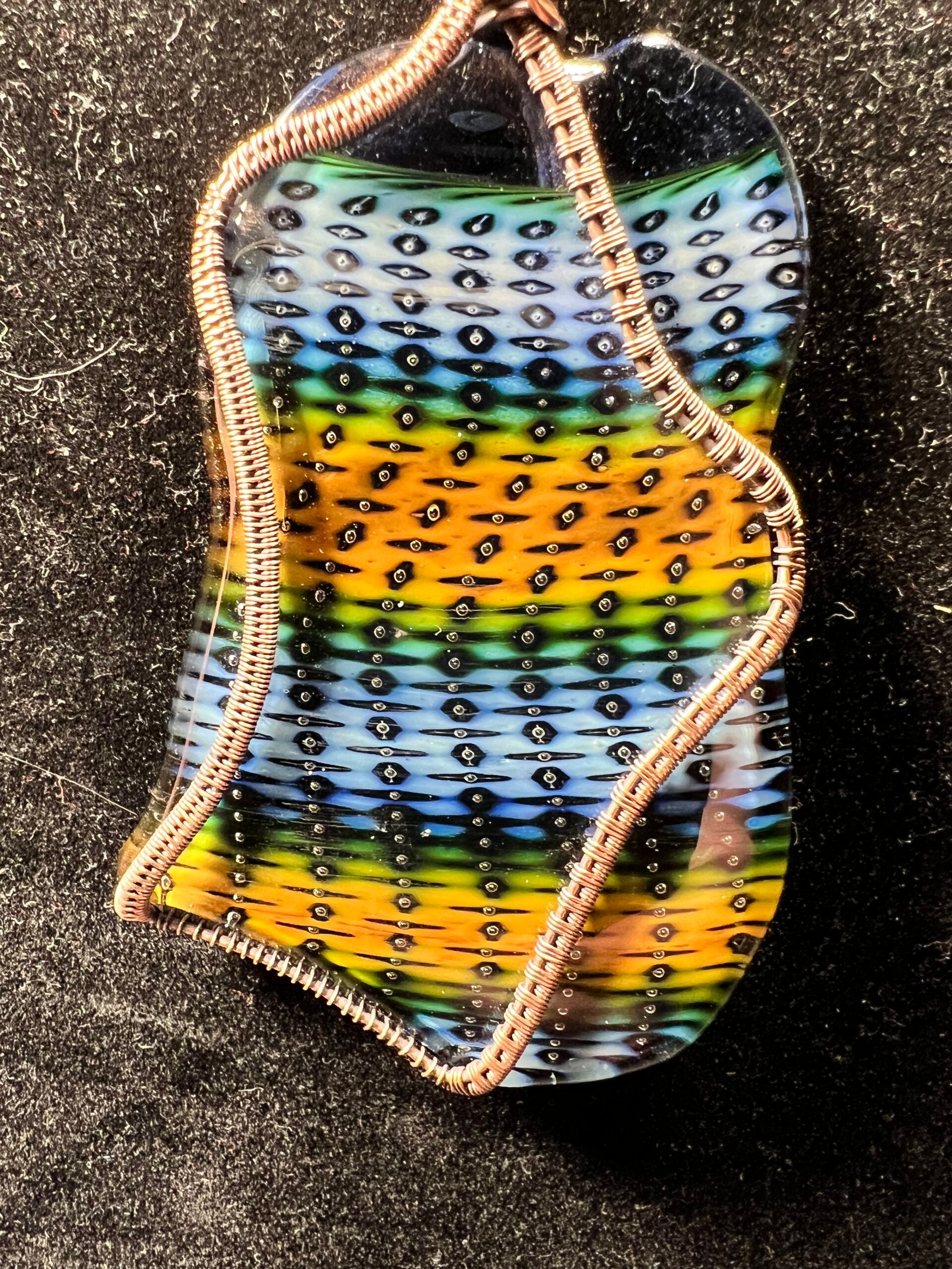 Bubble Trap Wire Wrapped Pendant