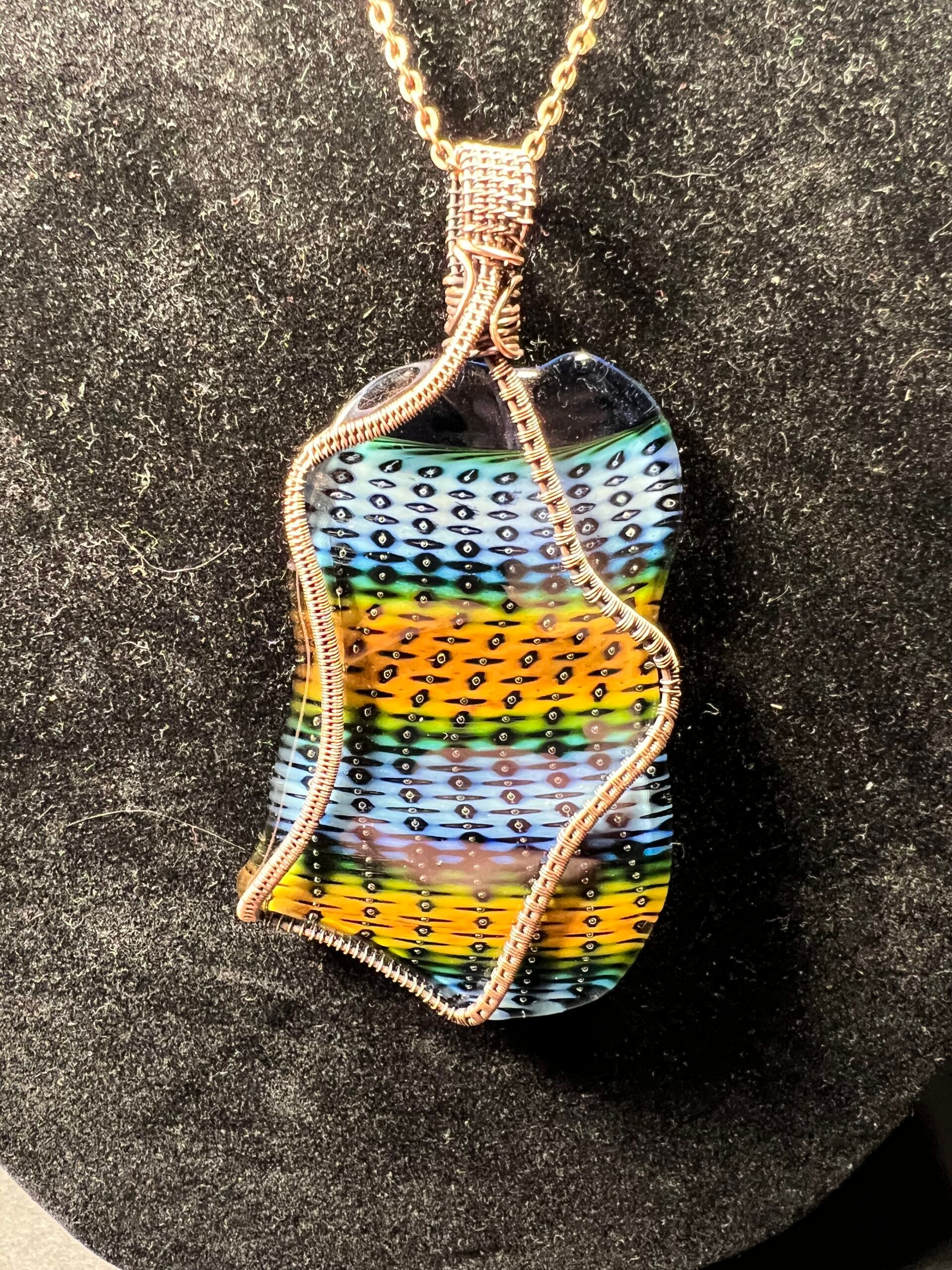 Bubble Trap Wire Wrapped Pendant