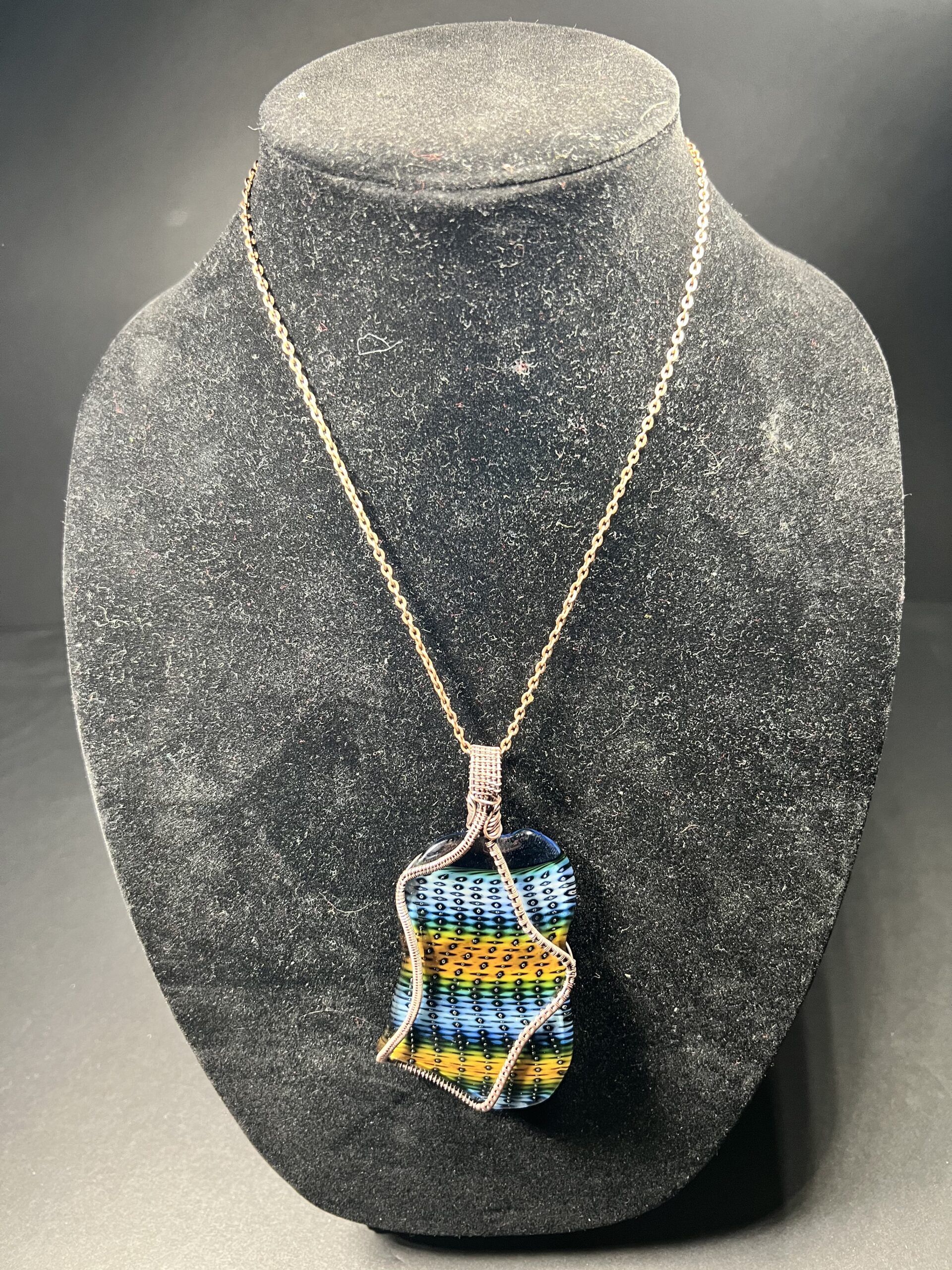 Bubble Trap Wire Wrapped Pendant