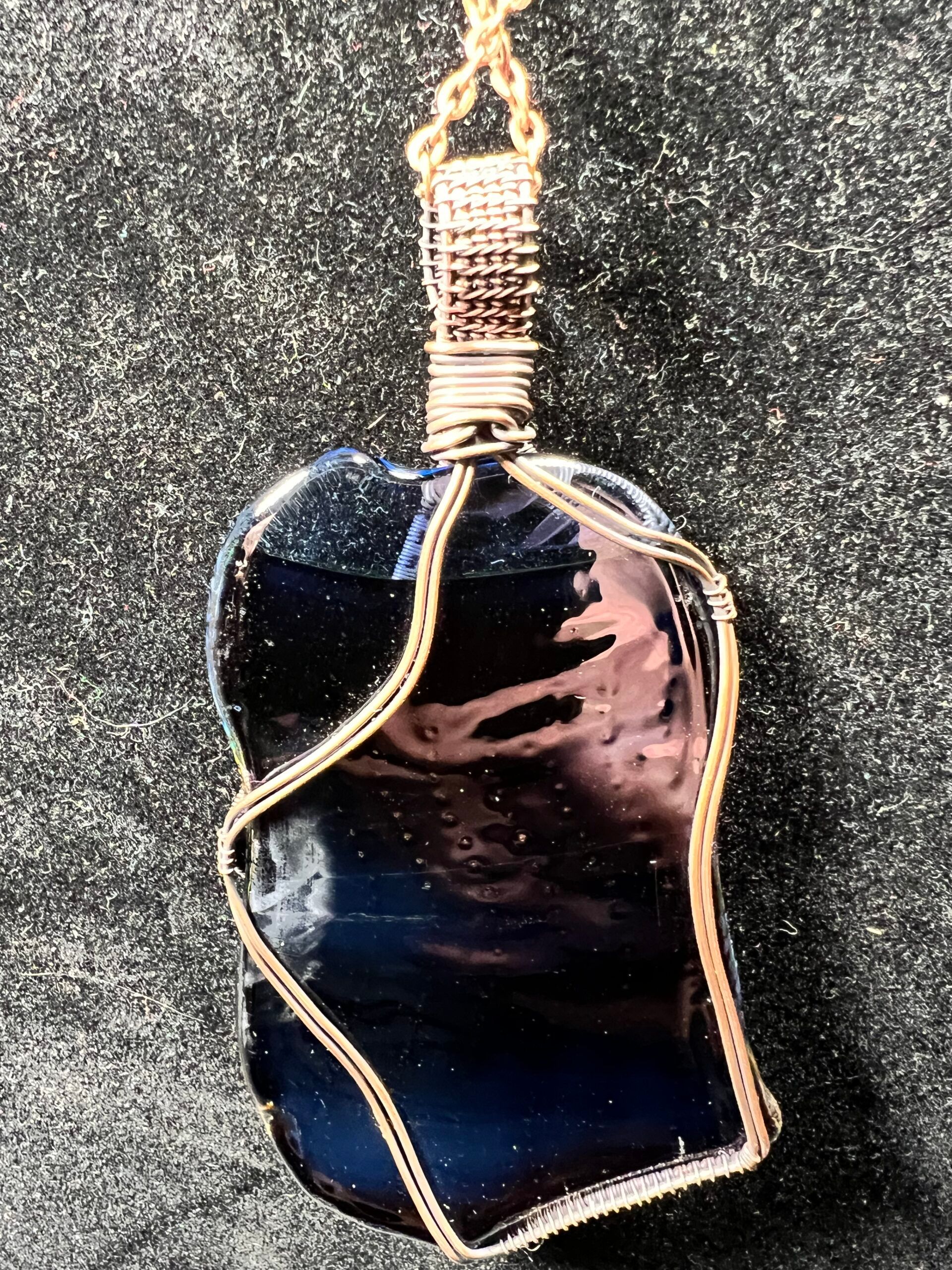 Bubble Trap Wire Wrapped Pendant